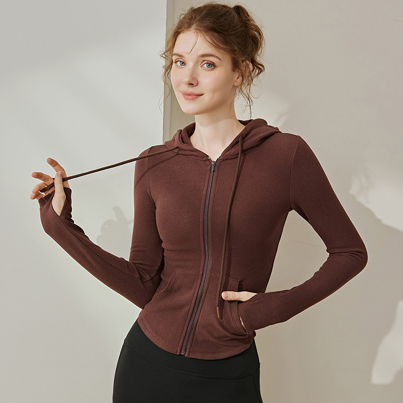 Yoga Fitness Hoodie - Autumn Winter New Women Long Sleeve