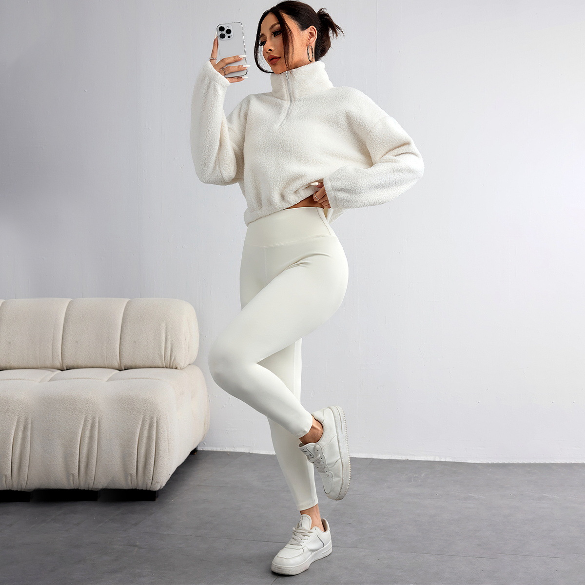New Autumn and Winter Solid Co - Yoga Fitness Hoodie review and price