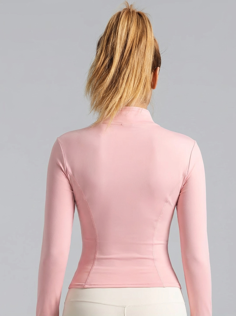 New Women Light Pink Yoga Coat - Yoga Fitness Workout review and price