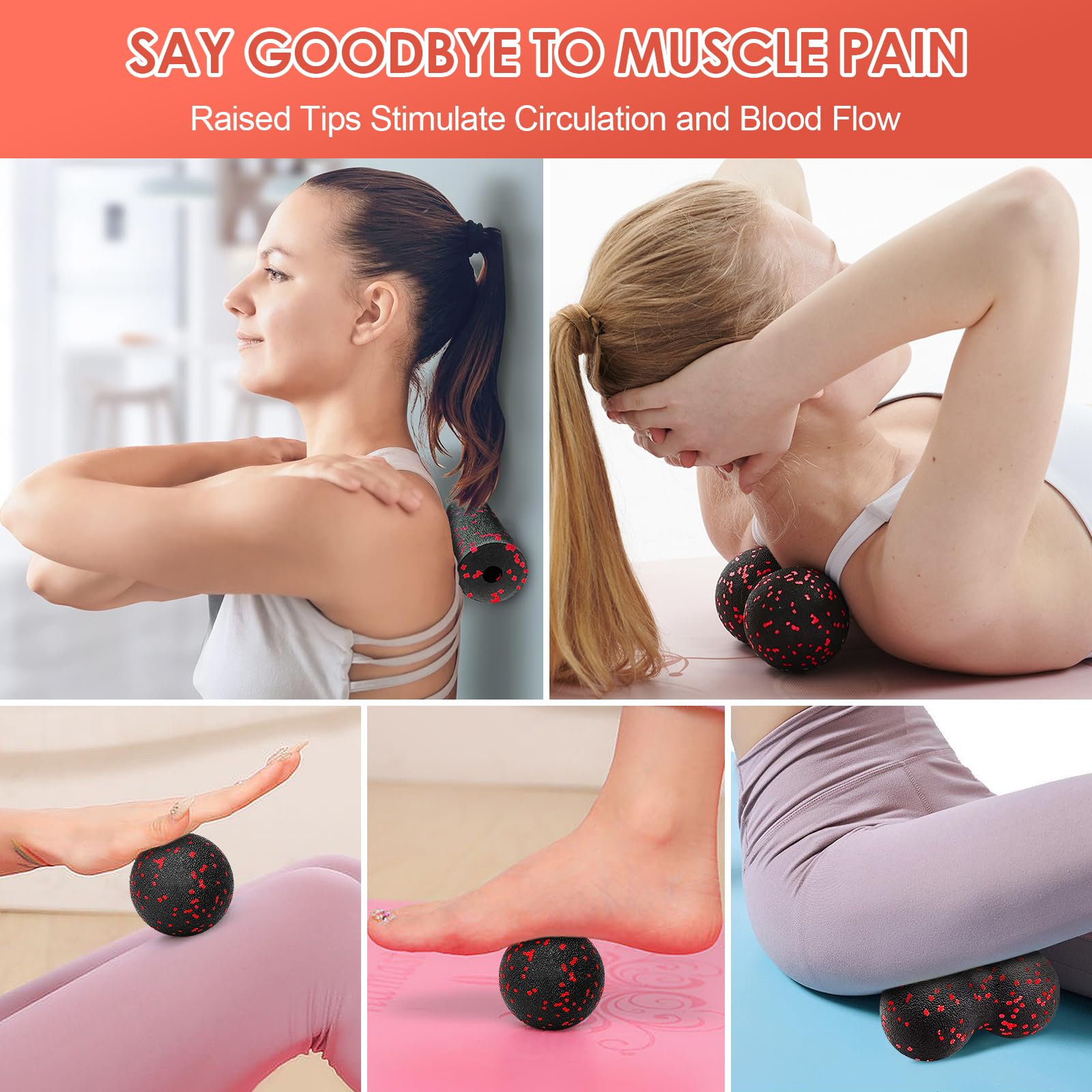 Hollow Yoga Roller Massage Pea - Yoga Fitness Stretching review and price