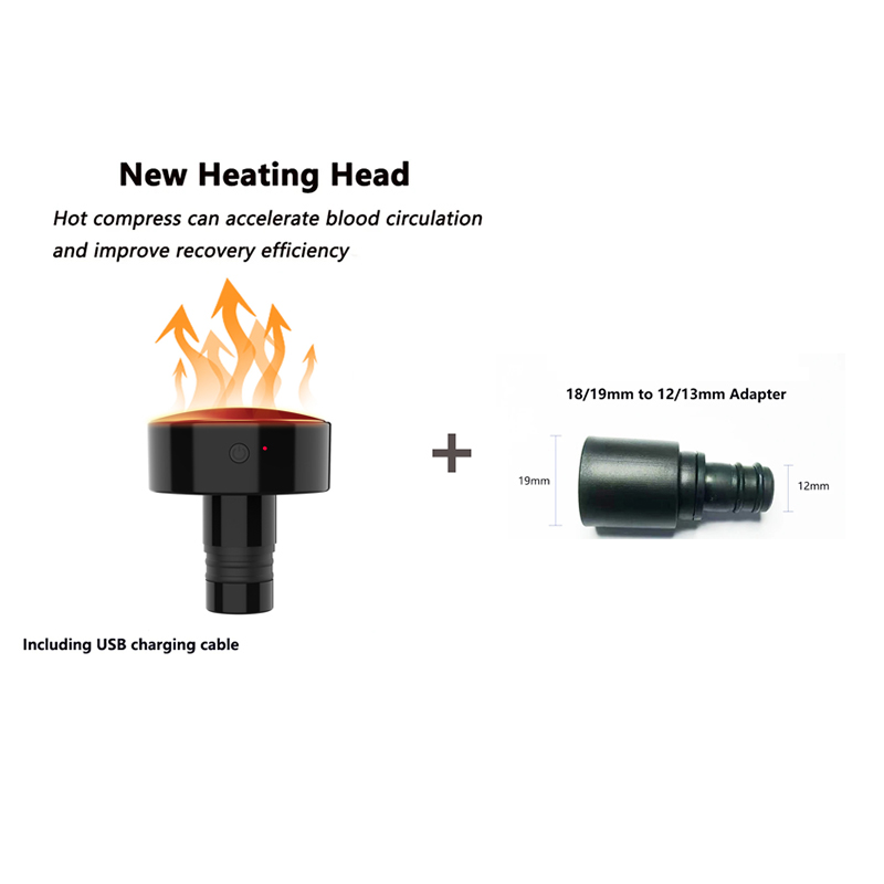 New Heat Fascia Gun Massage He - Vibration Massage Gun review and price