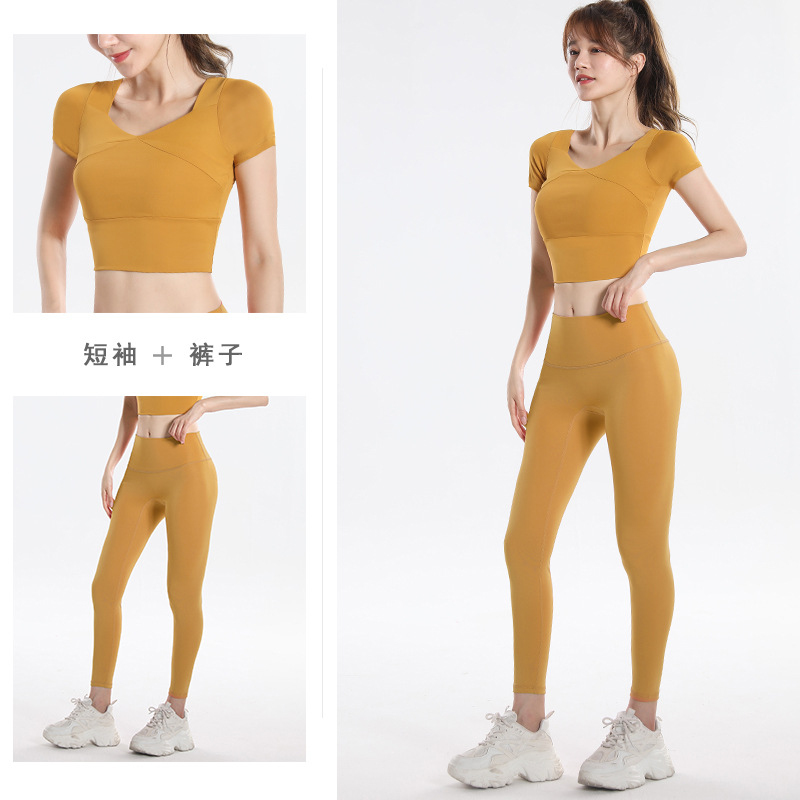 Quick Dry Set Sports Top With  - Yoga Fitness Workout review and price