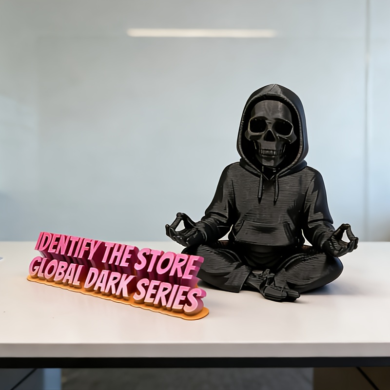 Gothic Hooded Skeleton Statue  - Yoga Fitness Model review and price