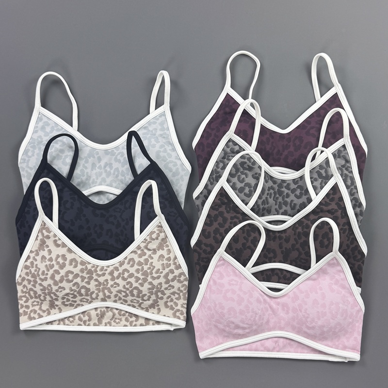 Sports Bra Women Leopard Print - Yoga Fitness Stretching review and price