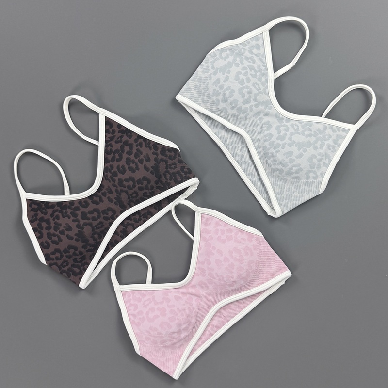 Sports Bra Women Leopard Print - Yoga Fitness Stretching review and price