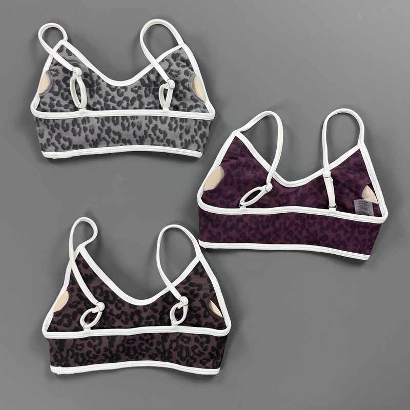 Sports Bra Women Leopard Print - Yoga Fitness Stretching review and price