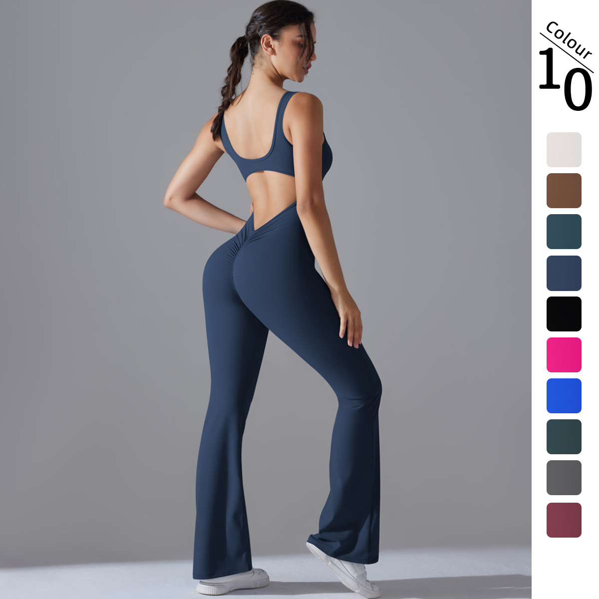 Sexy Back V Jumpsuit Gym Set W - Yoga Fitness Stretching review and price