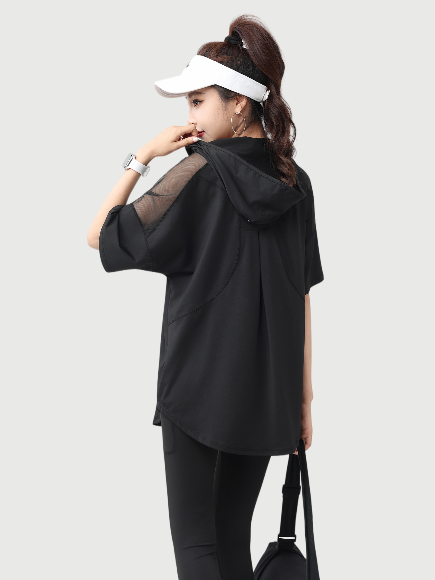 Woman Yoga Short Sleeve Hoodie - Yoga Fitness Hoodie review and price