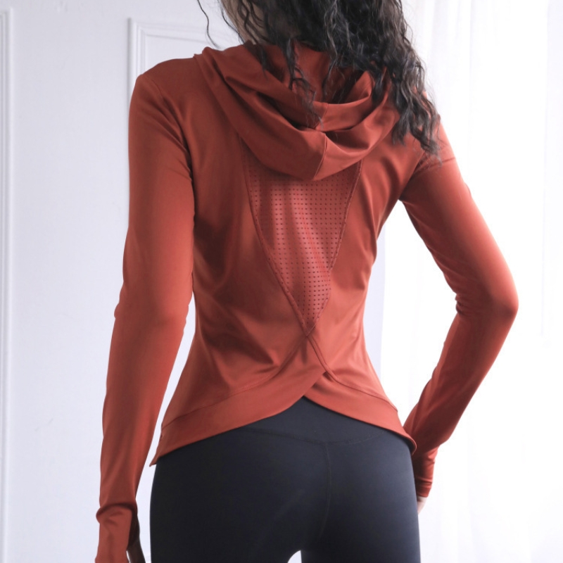 Women's Back Fork Mesh Breatha - Yoga Fitness Hoodie review and price