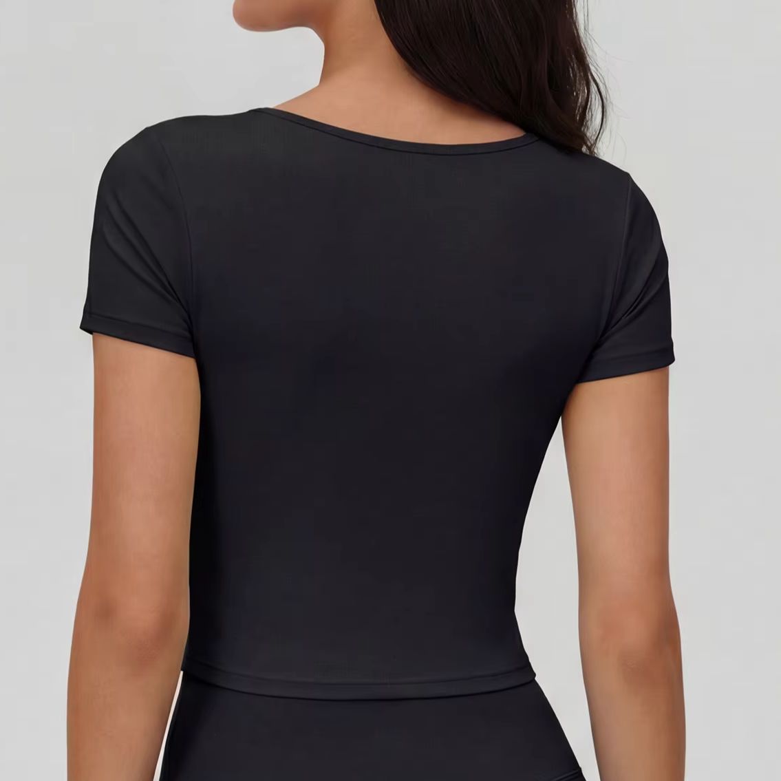 Women's V-neck short-sleeve yo - Yoga Fitness Stretching review and price