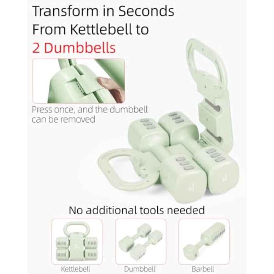 Home gym dumbbell set: 4-in-1  - Kettlebell review and price