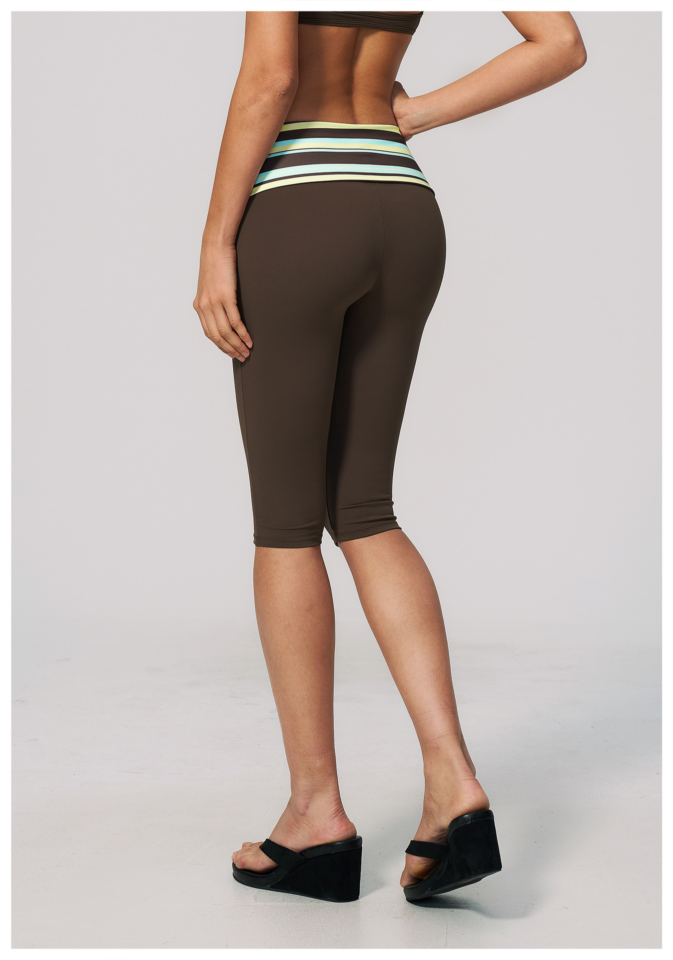 STYLISH LADY Striped Fold Over - Yoga Fitness Club review and price