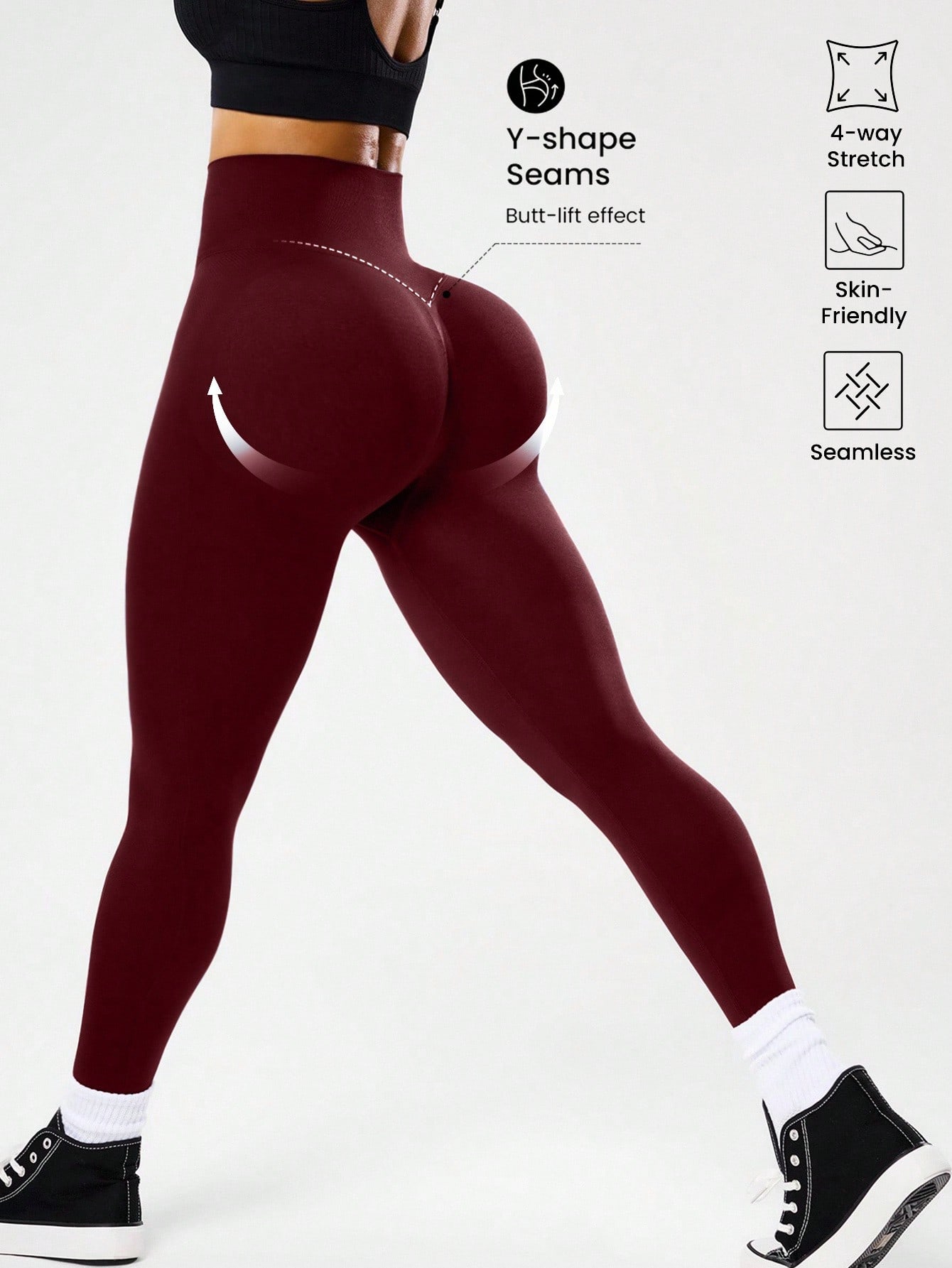 High-waisted seamless yoga leg - Yoga Fitness Stretching review and price
