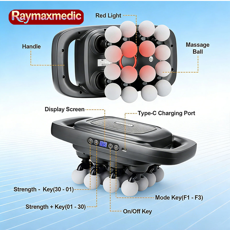 Customizable 16-Head Fascia Gu - Vibration Massage Gun review and price