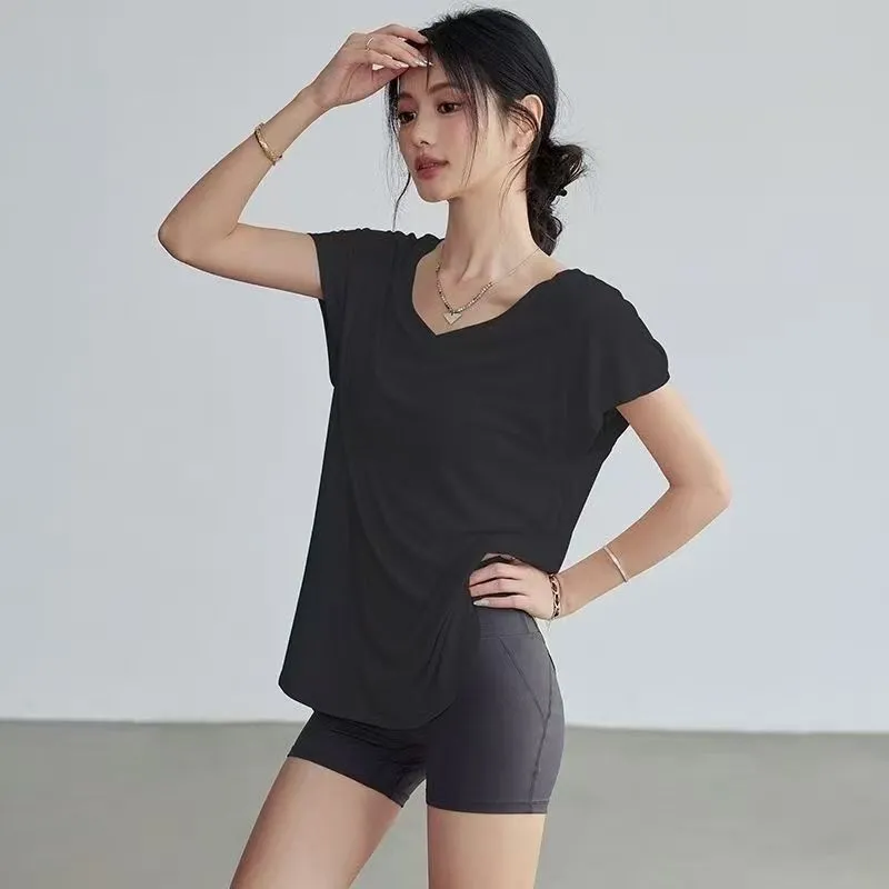 Women's Slimming Round Neck Yo - Yoga Fitness Stretching review and price